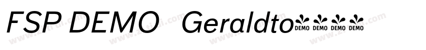 FSP DEMO   Geraldto字体转换